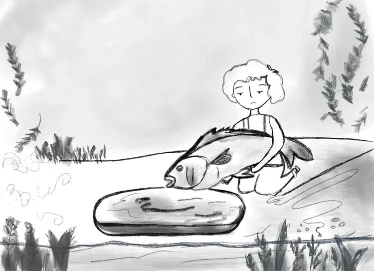 The Treasure of the Lake, page 8.