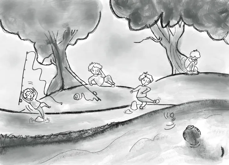 The Treasure of the Lake, page 13.