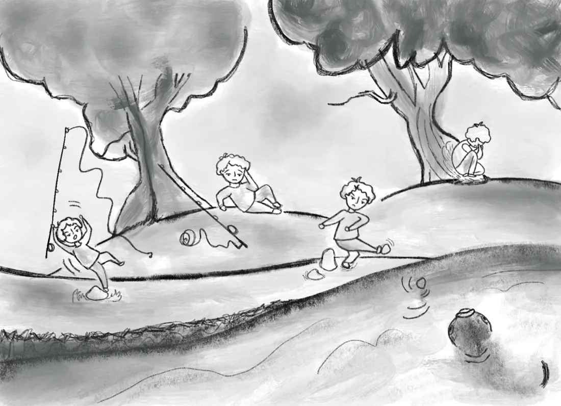 The Treasure of the Lake, page 13.